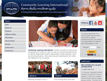 Tablet Screenshot of communitylearninginternational.org